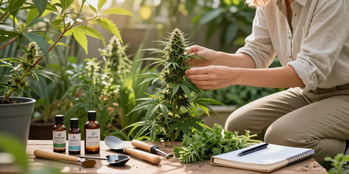 Living Soil für Cannabis in natürlicher Umgebung mit CBD-Öl und organischen Pflanzen für gesundes Wachstum.