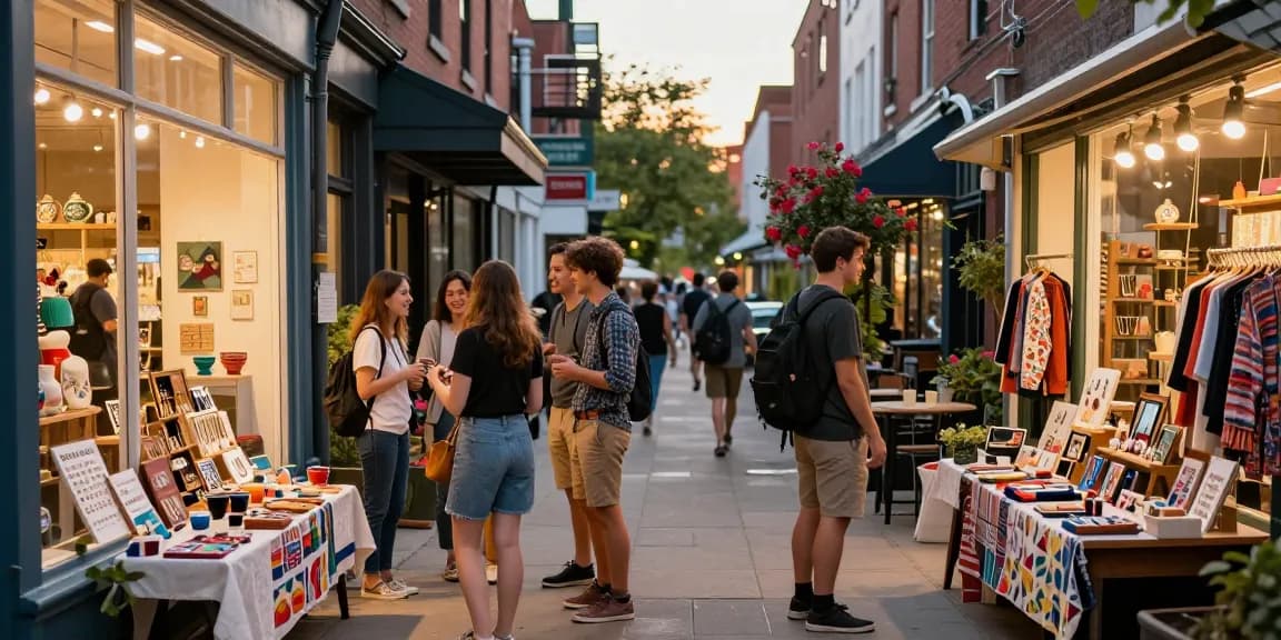 Engaging urban shopping scene showcasing unique products and local community spirit at https://forumup.org/shop/search.php?ca_id=&addr1=&addr2=&addr3=&schKeyword=.