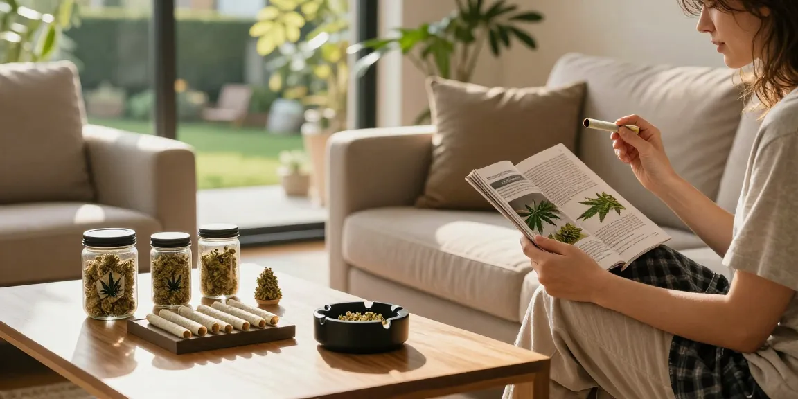 Cannabis Prerolled Joints for sale Europe enjoyed in a cozy living room setting, emphasizing relaxation.