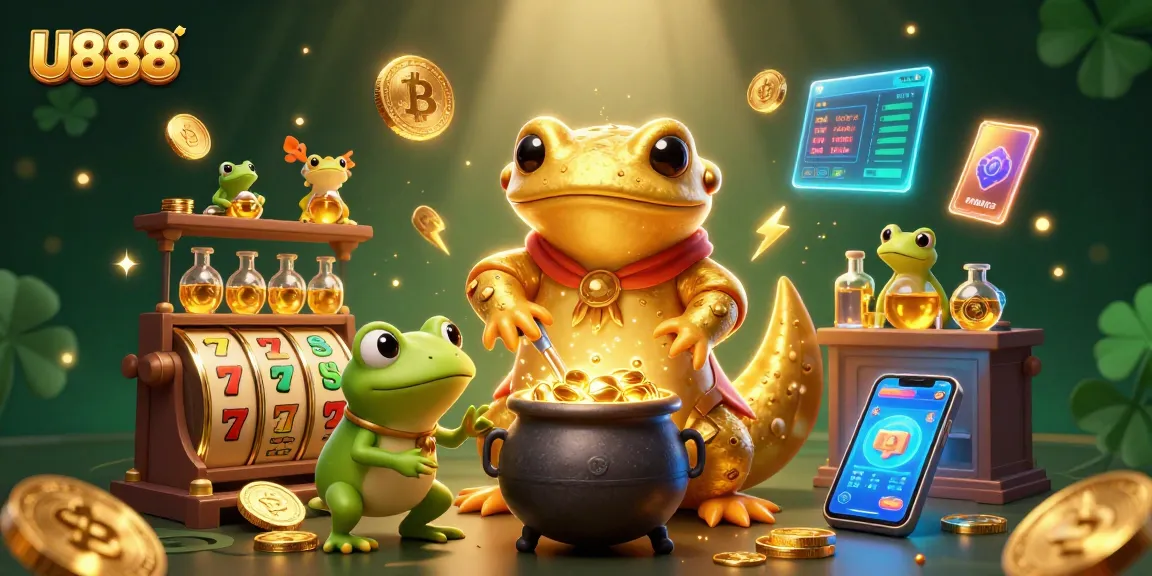Experience thrilling gameplay at U888 with vibrant 3D casino elements and enchanting characters.