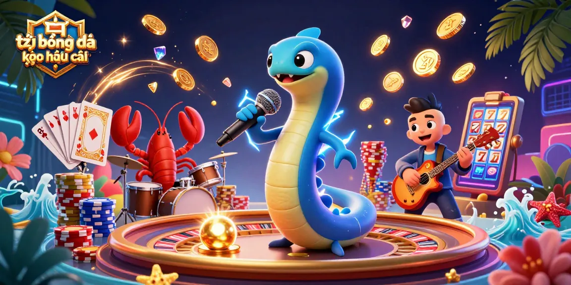 Engage with tỷ lệ bóng đá kèo nhà cái while enjoying an underwater casino performance featuring a DJ electric eel and vibrant casino elements.