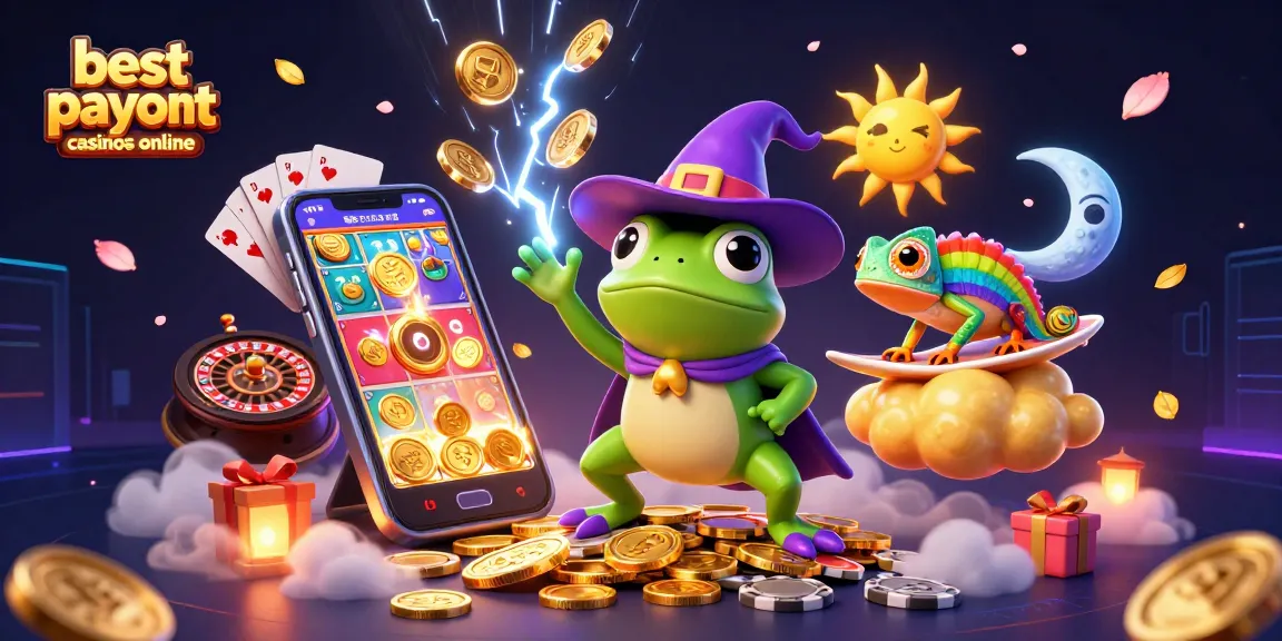 Experience excitement at the best payout casinos online with a magical scene of winning moments.