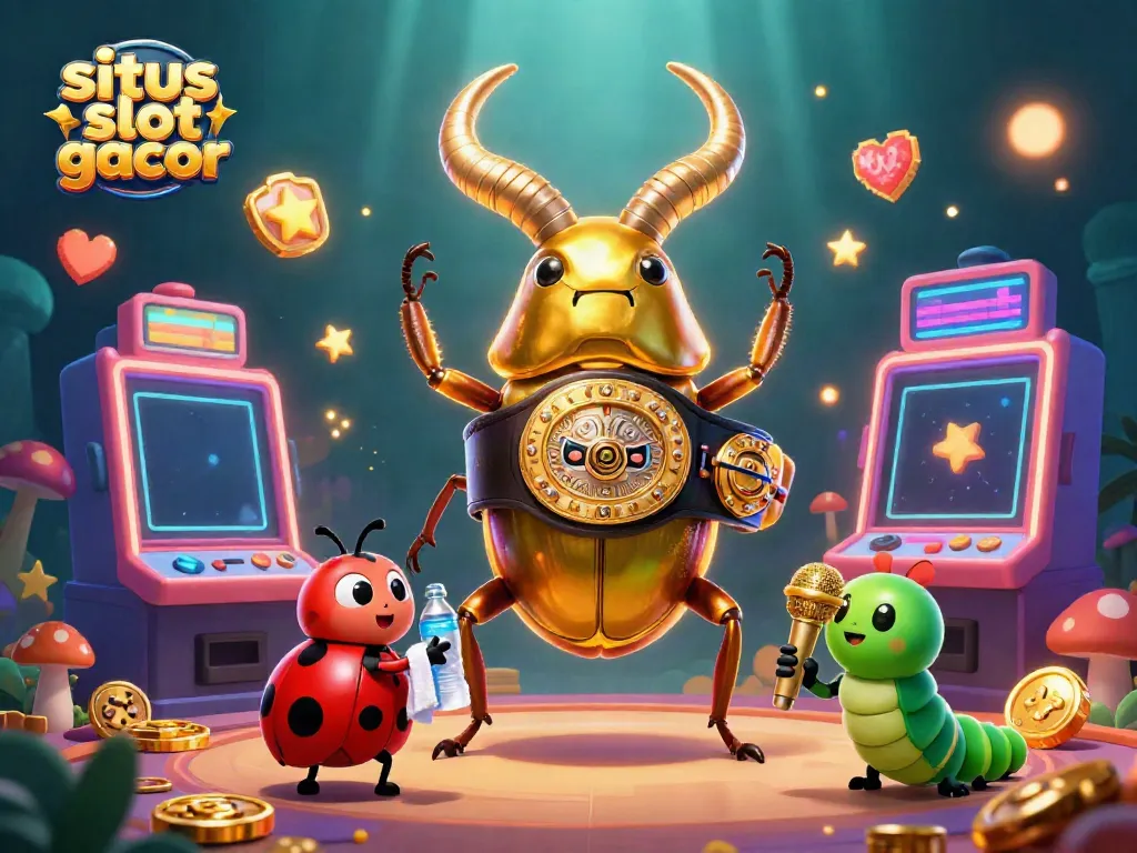Slot gacor bermain dengan karakter animasi penuh warna dan elemen permainan 3D.