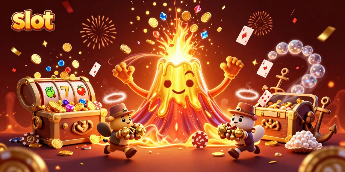Experience thrilling slot wins with a vibrant scene of coins and jackpot excitement