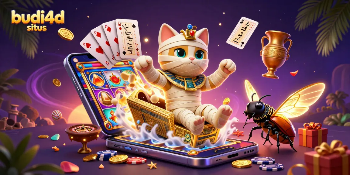 Experience the excitement of budi4d situs with a dynamic 3D portrayal of casino games and characters.