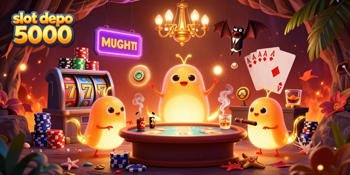 Experience thrilling gameplay action at slot depo 5000 with vibrant casino elements and exciting winning chances.