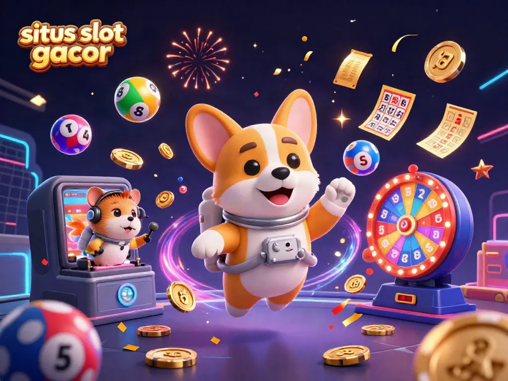 Jelajahi situs slot gacor dengan ilustrasi kasino ruang angkasa yang menarik dan penuh aksi.