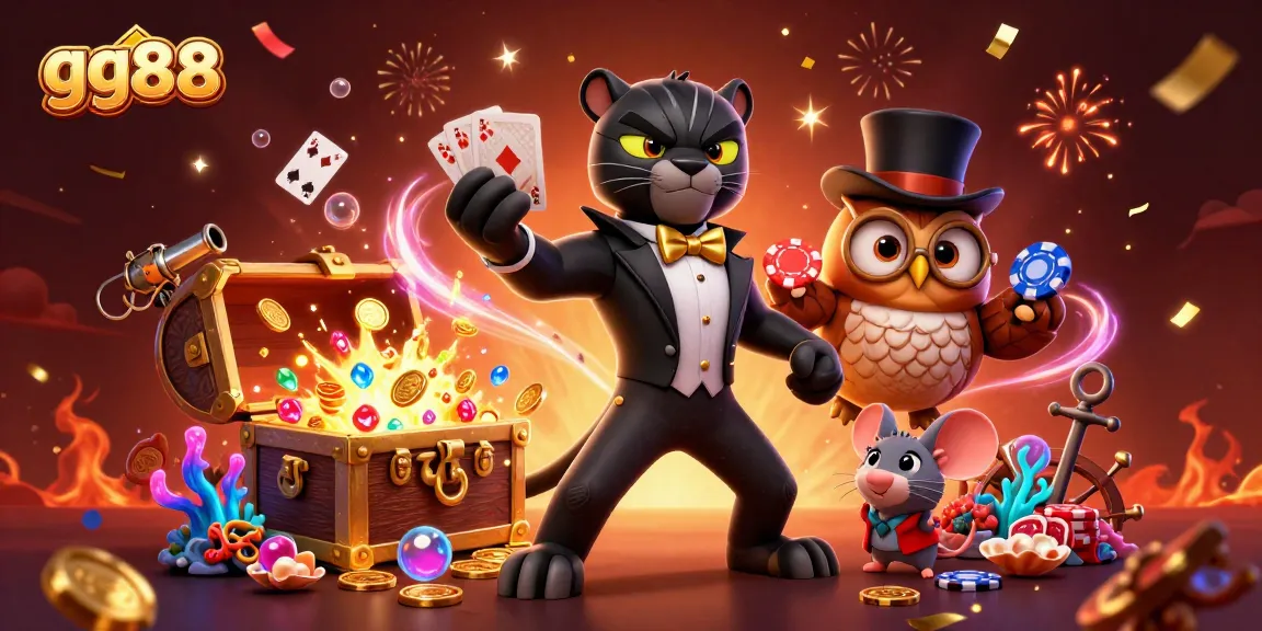 Experience thrilling gaming excitement with gg88 as a panther dealer and friends showcase poker fun!