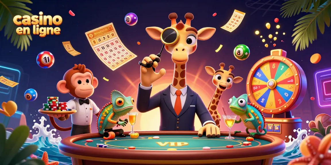 Jouez et gagnez au casino en ligne avec des jeux animés et des personnages colorés.