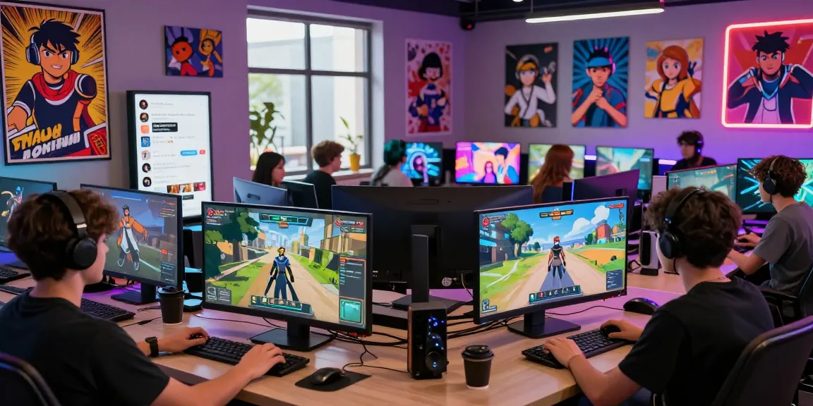 Interactive gaming scene of the status game showcasing players engaging with AI characters and fandoms.