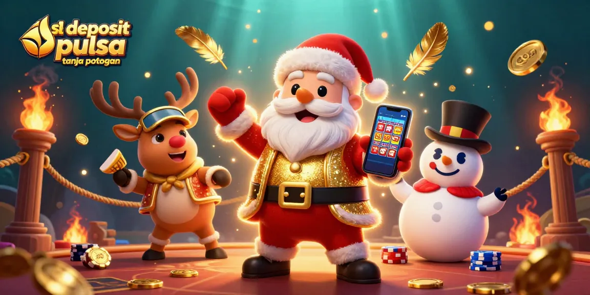 Slot deposit pulsa tanpa potongan menciptakan peluang menang yang luar biasa dengan Santa Claus dan teman-temannya.