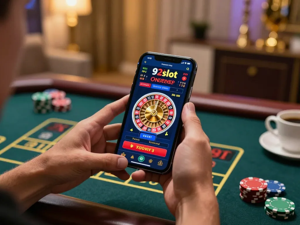 Experience excitement and strategy playing 92slot online casino with a live dealer.