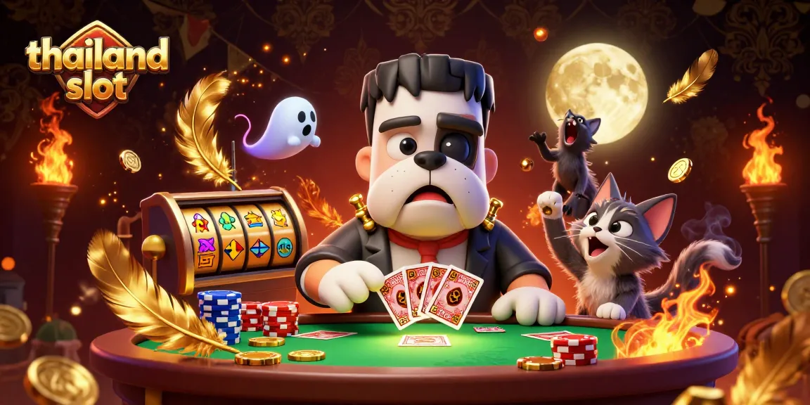 Engage with thailand slot action in this vibrant 3D casino illustration featuring a whimsical scene.