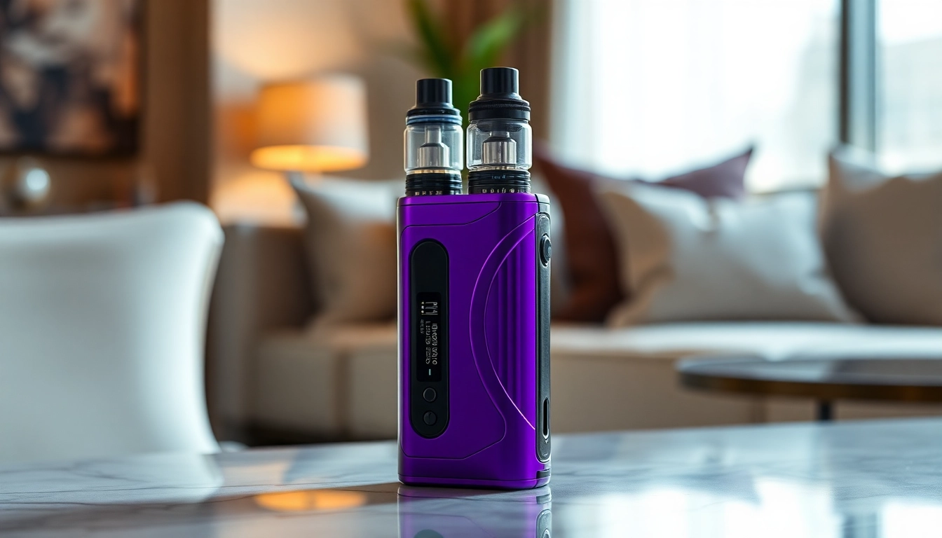 Admire the Vaporesso XROS 4 Mini Ice Purple showcasing its stylish design and vibrant color.