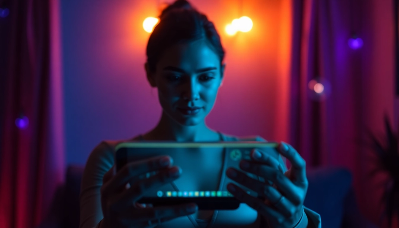 Engaging visual of AI sex chat free, featuring a sleek interface and inviting character interactions.