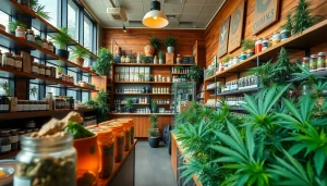 Browse premium cannabis products at our Weed Store with a welcoming ambiance.