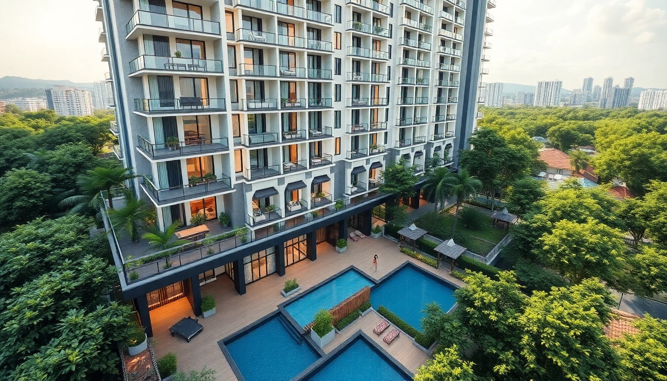 View of the tampines st 95 ec luxury residence with modern amenities and lush surroundings.