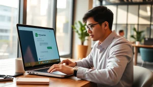 在现代工作空间使用快连VPN体验 WhatsApp Web。