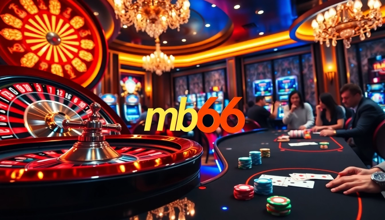 Experience thrilling moments at mb66 casino with vibrant games and players.