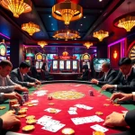Experience thrilling gameplay at a poker table with colorful chips and cards at https://u888com.net/.