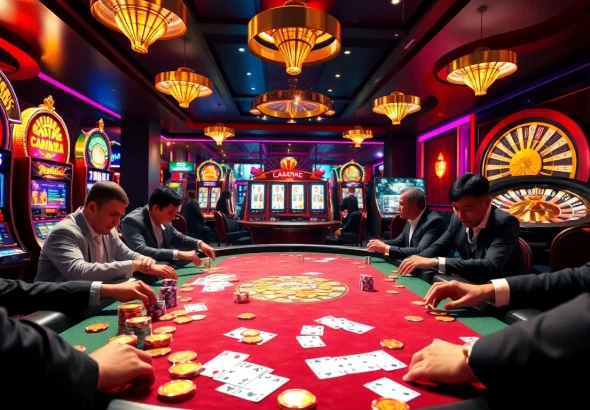 Experience thrilling gameplay at a poker table with colorful chips and cards at https://u888com.net/.