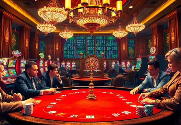 Experience the thrill of high-stakes poker at https://13win.reviews/ with vibrant casino visuals.