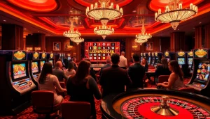 Experience thrilling gameplay at a demo slot pragmatic game in an elegant casino setting.