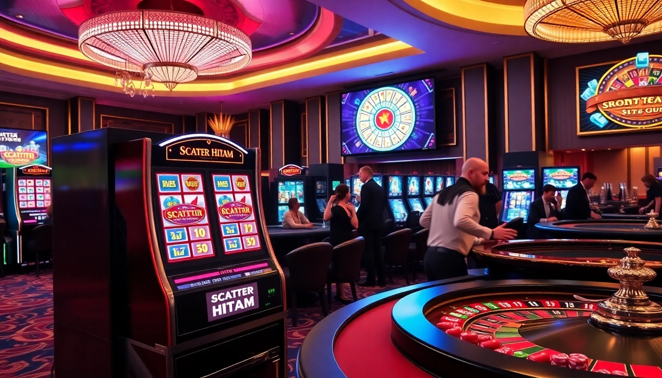 Experience the thrill of scatter hitam while playing at a luxurious casino slot machine.